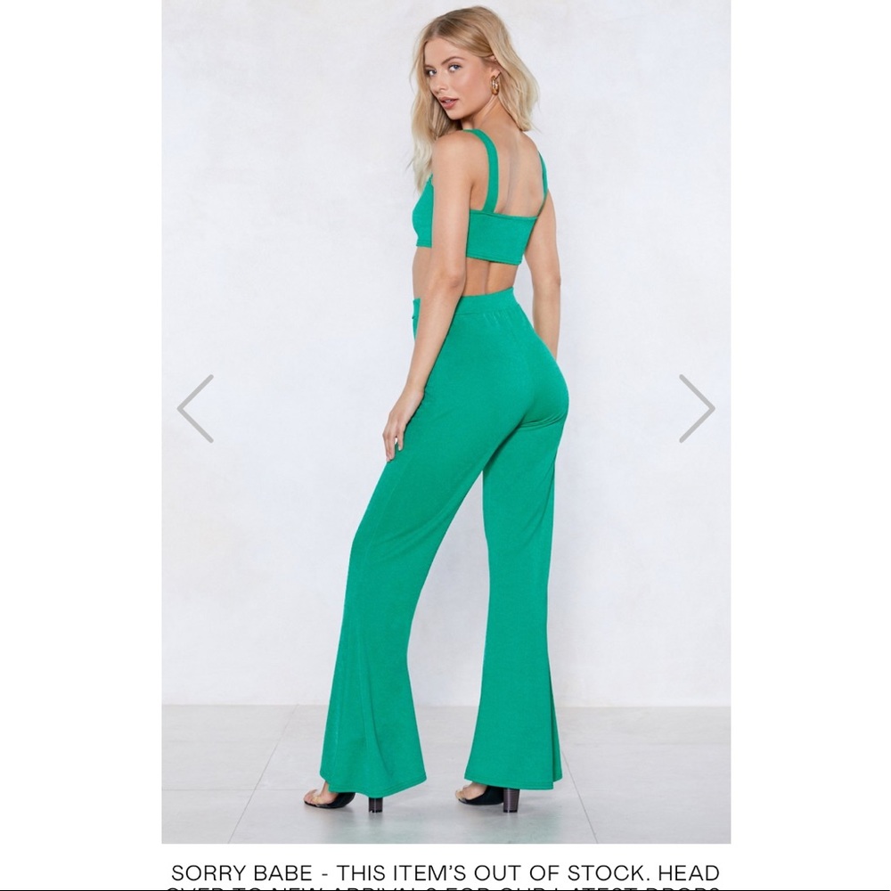 Nasty Gal Two Piece Green Set - Picture 3 of 7